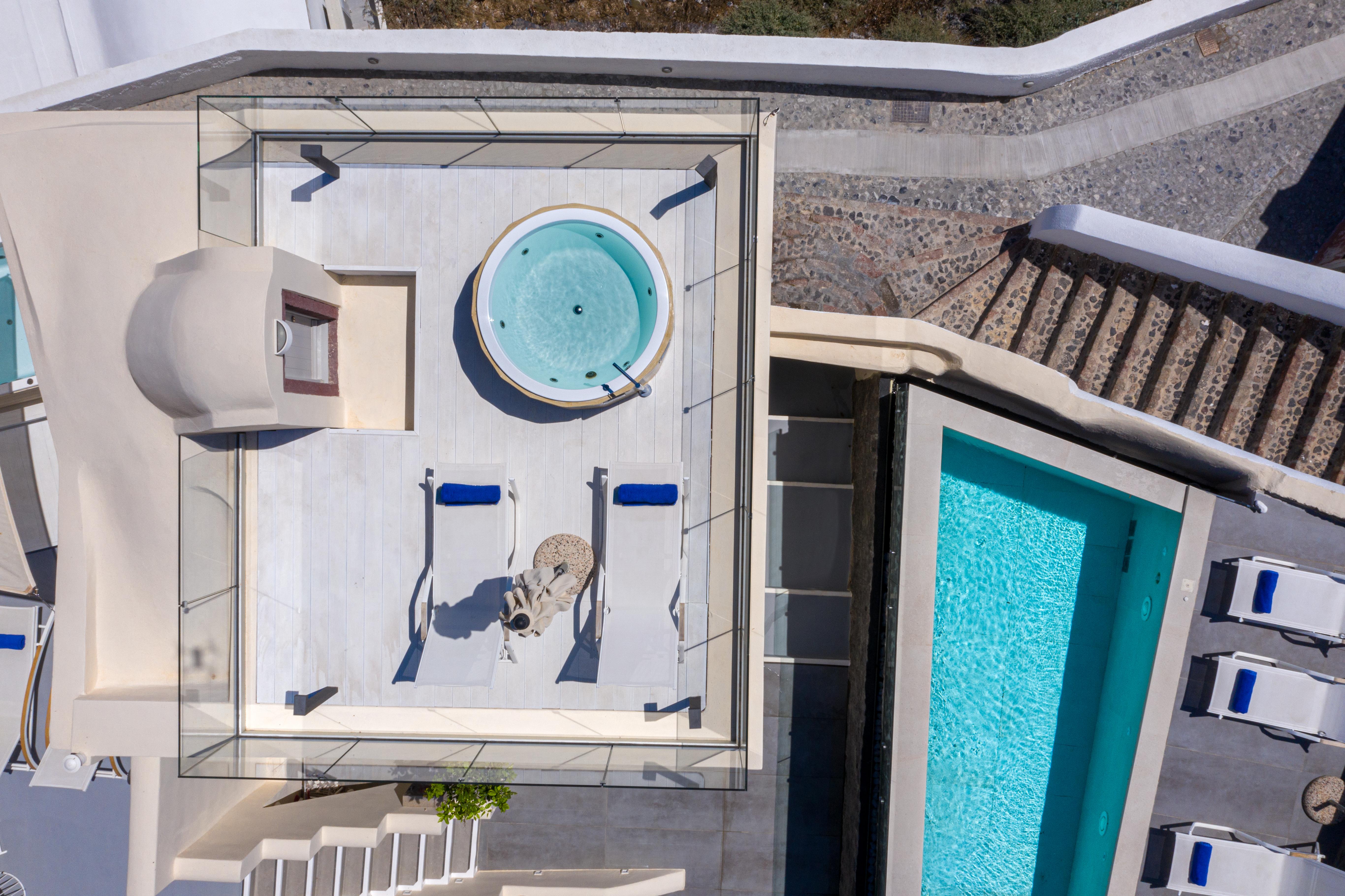 Mythical Blue Luxury Suites (Adults Only) Fira  Exterior foto